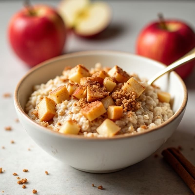 Protein-Packed Apple Cinnamon Steel Cut Oats