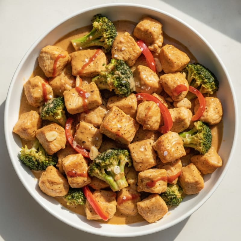 Peanut-Ginger Chicken & Broccoli Bowl