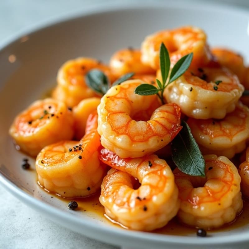 Herb-Roasted Sweet Potato Gnocchi with Sage Brown Butter and Shrimp