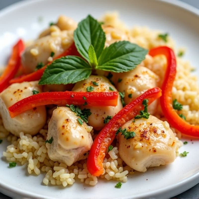 Cauliflower Rice Chicken Stir-Fry