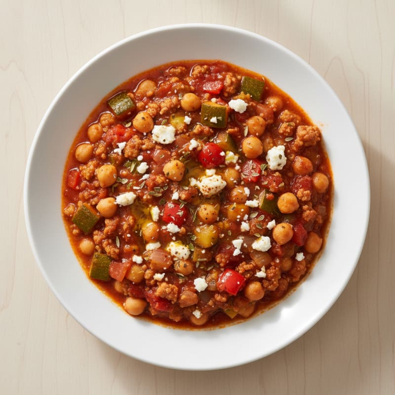 Hearty Mediterranean Turkey Chili