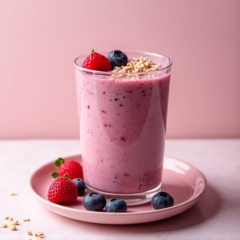 Creamy Triple Berry Protein Smoothie
