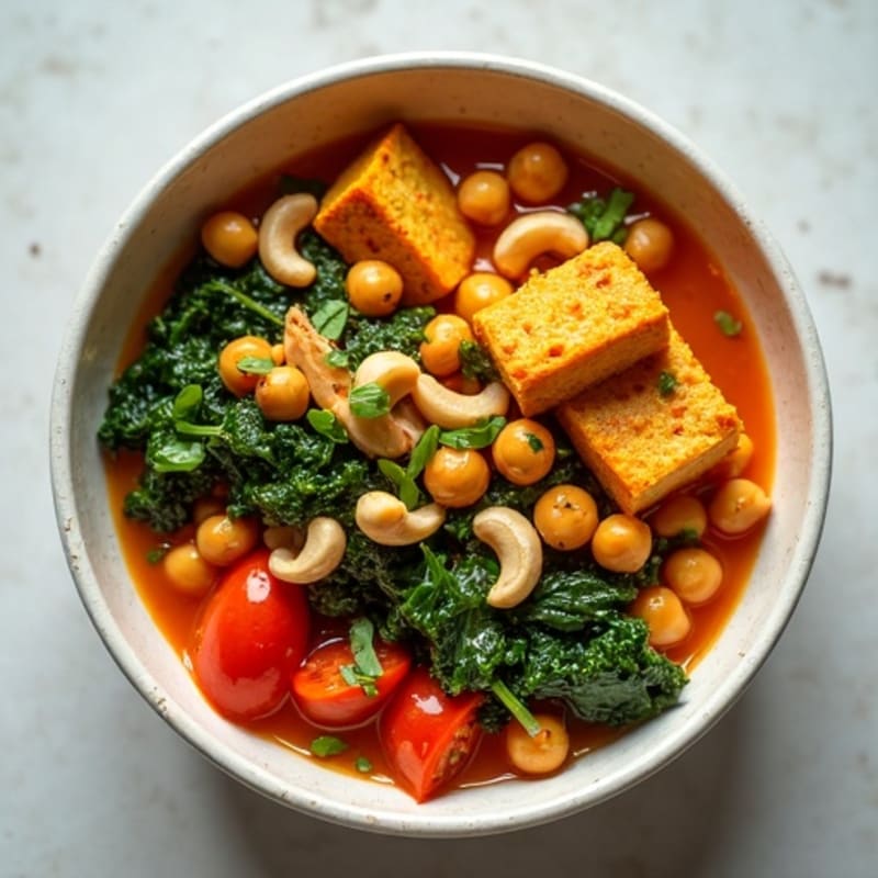 Spiced Chickpea and Tomato Curry Bowl