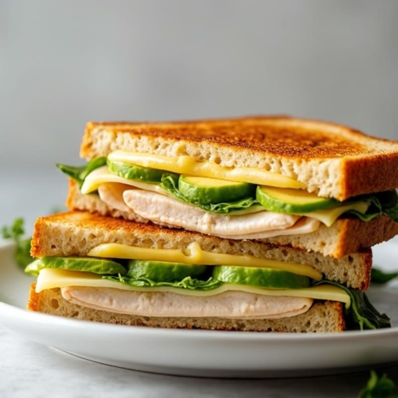 Protein-Packed Turkey and Avocado Grilled Cheese