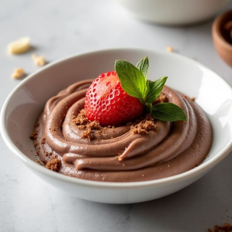 Silky Chocolate Protein Pudding with Greek Yogurt