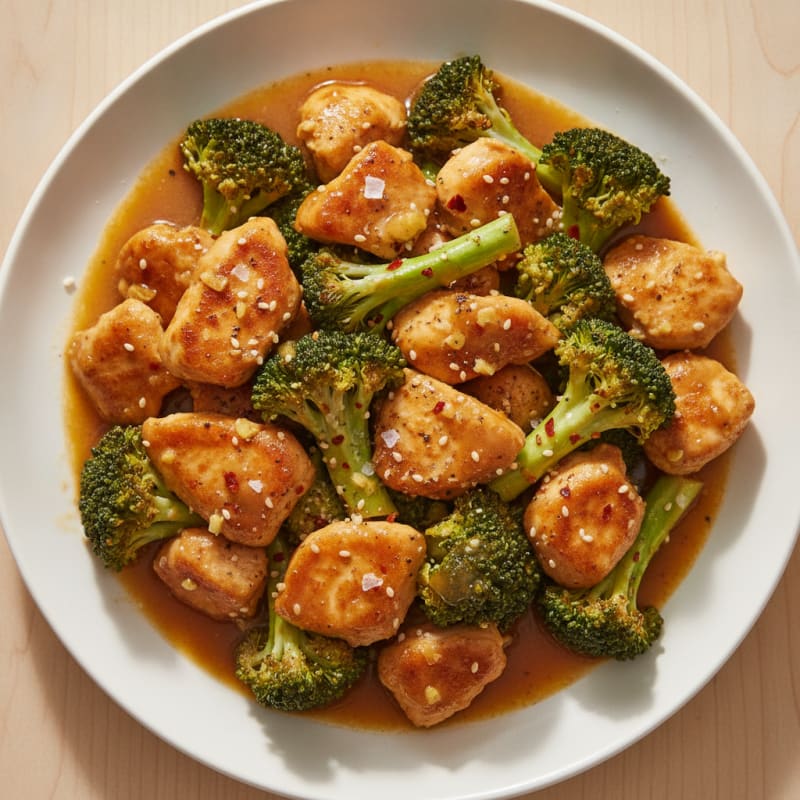 Sesame-Ginger Chicken with Broccoli