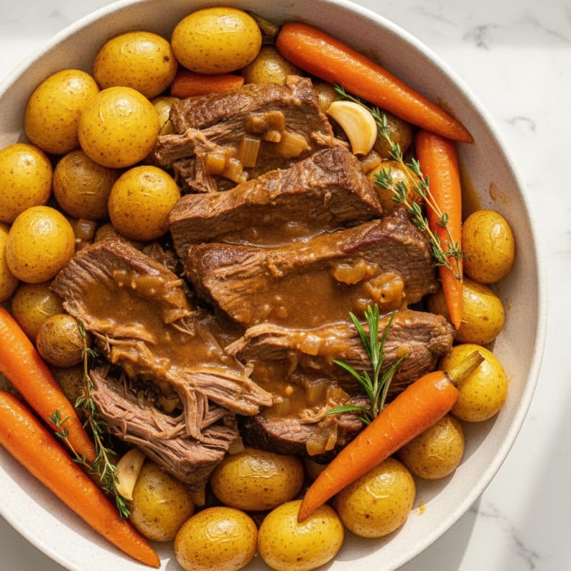 Hearty Herb Pot Roast with Root Vegetables