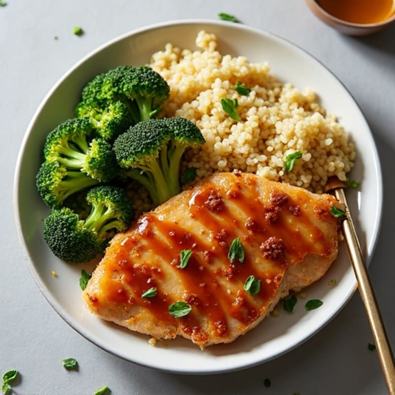 Crispy Teriyaki Chicken with Roasted Broccoli