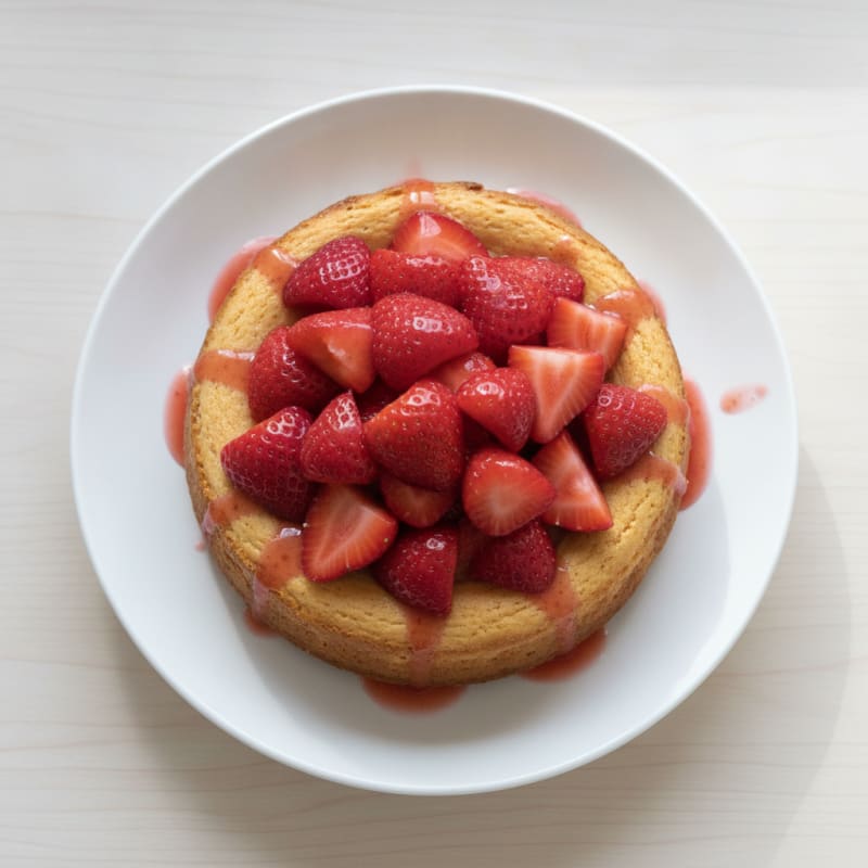 Protein Cheesecake with Fresh Strawberries
