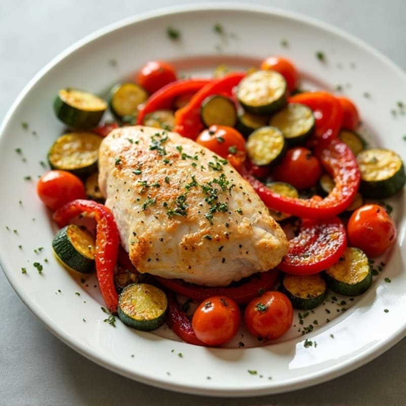 Sheet Pan Roasted Chicken and Crispy Vegetables