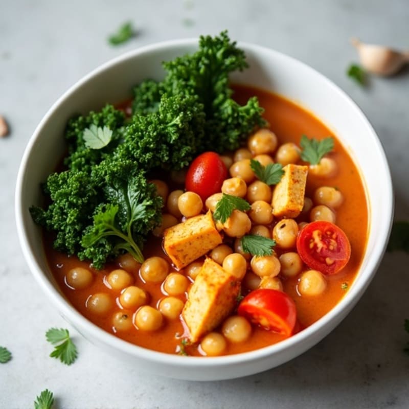Fragrant Chickpea and Tomato Curry Bowl