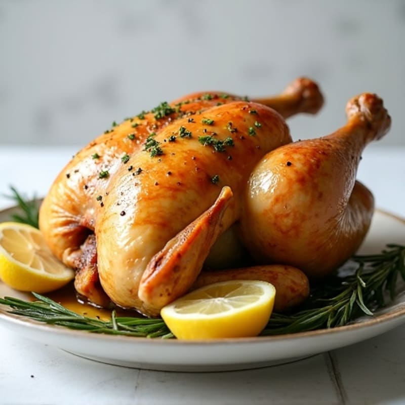 Herb-Garlic Slow Cooker Whole Chicken