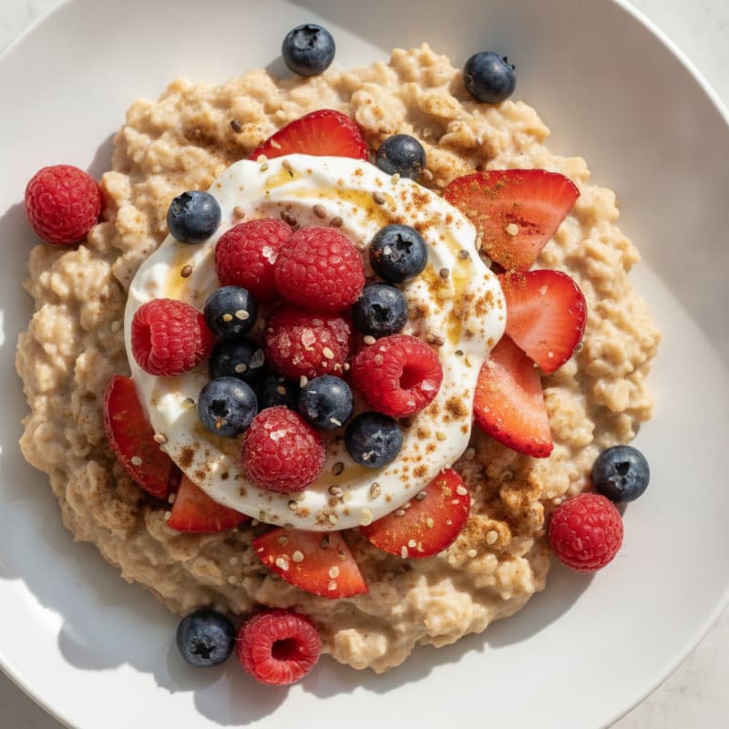 Classic Warm Berry Protein Oatmeal