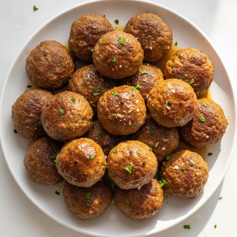 Savory Beef and Turkey Meatballs