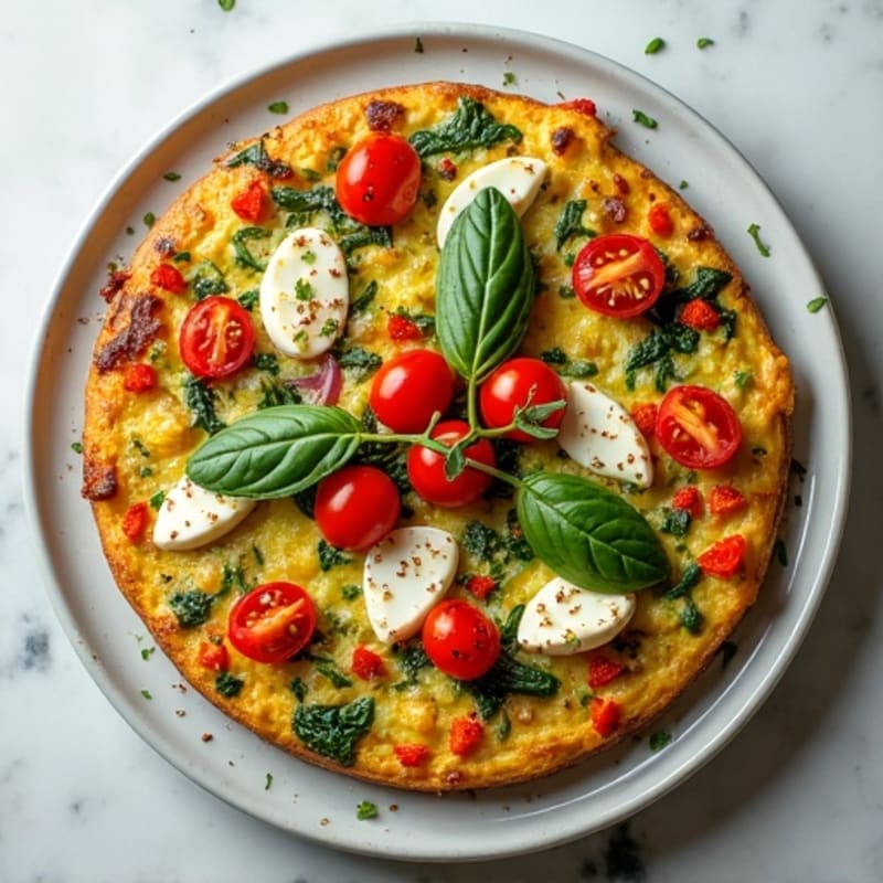Herb-Roasted Vegetable and Goat Cheese Frittata