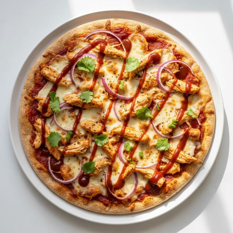High-Protein BBQ Chicken Pizza