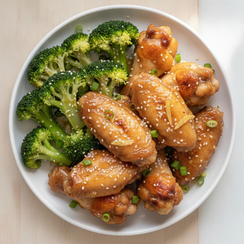 Honey-Garlic Glazed Chicken Wings