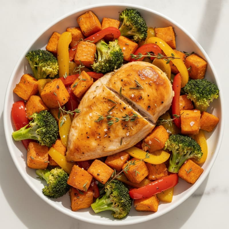 Garlic Herb Roasted Chicken with Vegetables