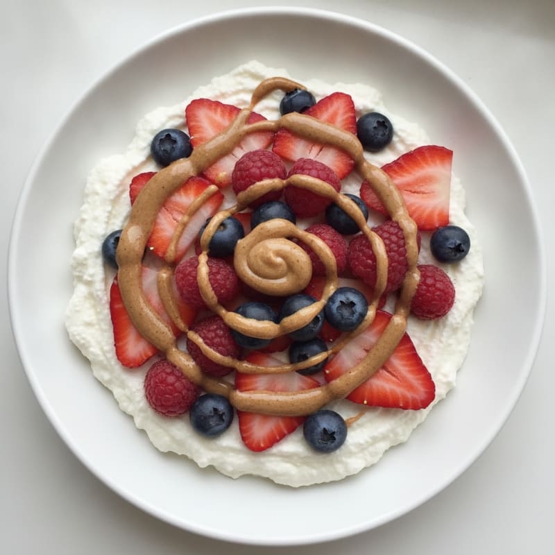 Silky Greek Yogurt Protein Mousse with Berries