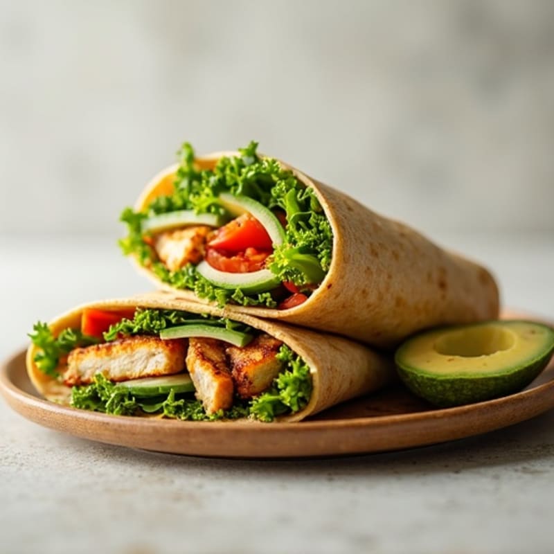 Grilled Chicken and Fresh Veggie Wrap