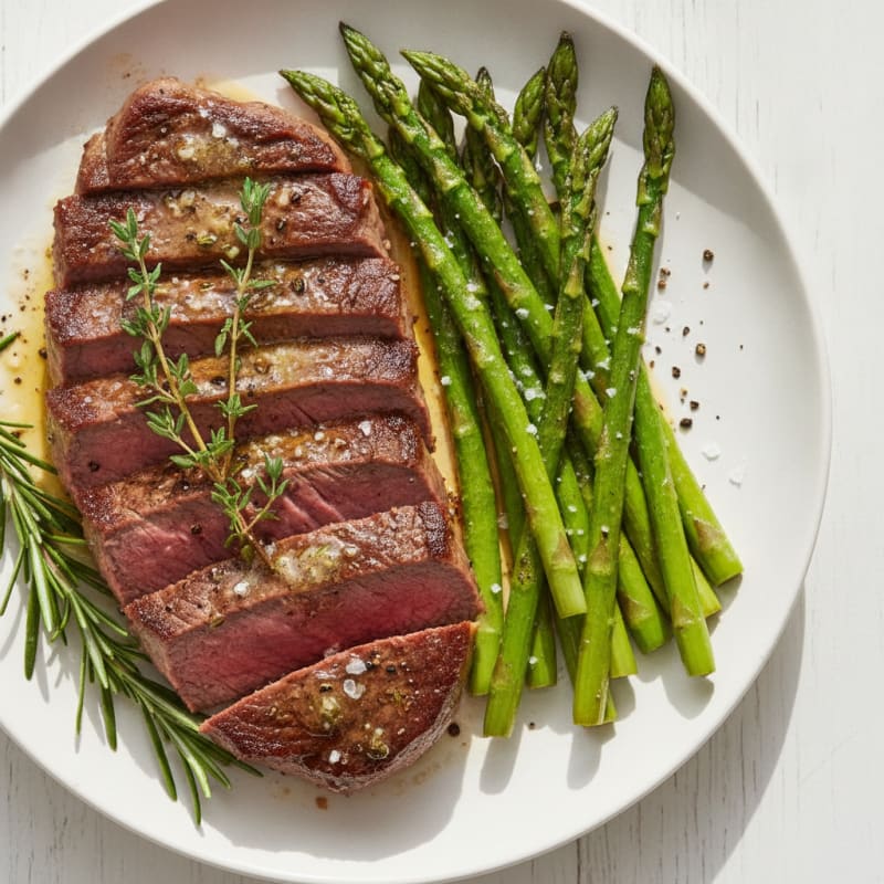 Pan-Seared Steak with Garlic Herb Butter