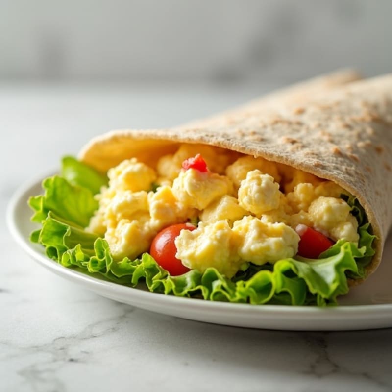 Healthy Creamy Egg Salad Wrap
