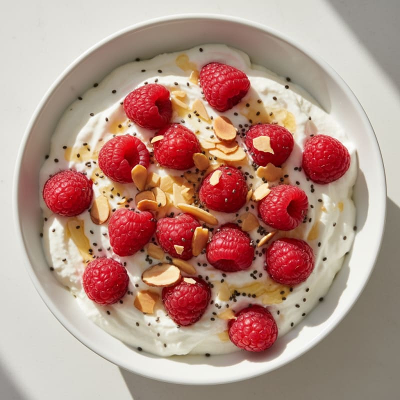 Creamy Greek Yogurt Protein Pudding with Berries