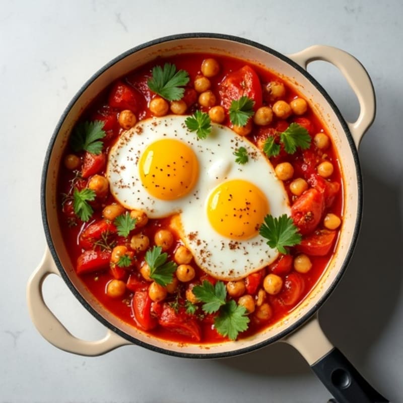 Vibrant Fresh Tomato and Egg Shakshuka