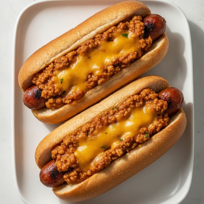 Classic Chili Cheese Hot Dogs