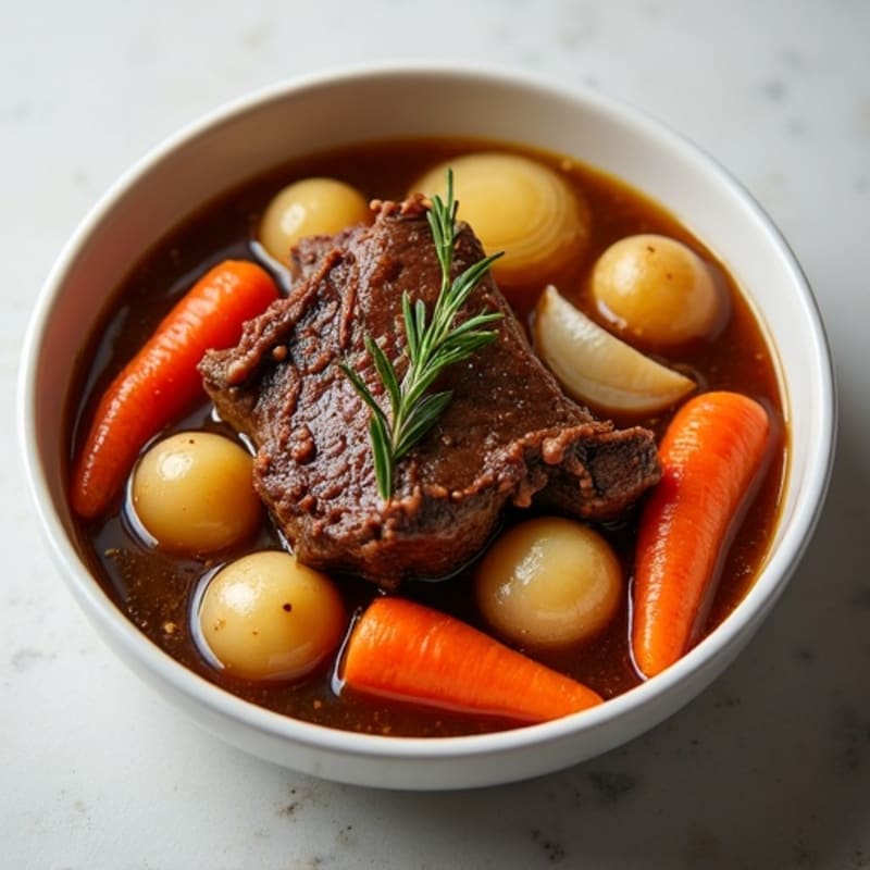 Tender Slow-Cooked Beef Pot Roast with Root Vegetables