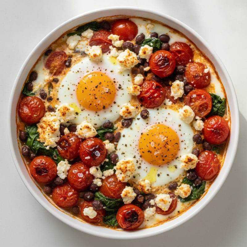 Baked Eggs with Roasted Tomatoes