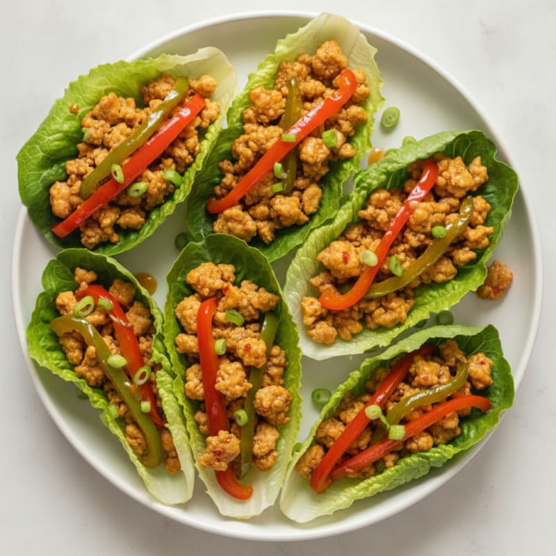 Sweet Chili Chicken Lettuce Wraps