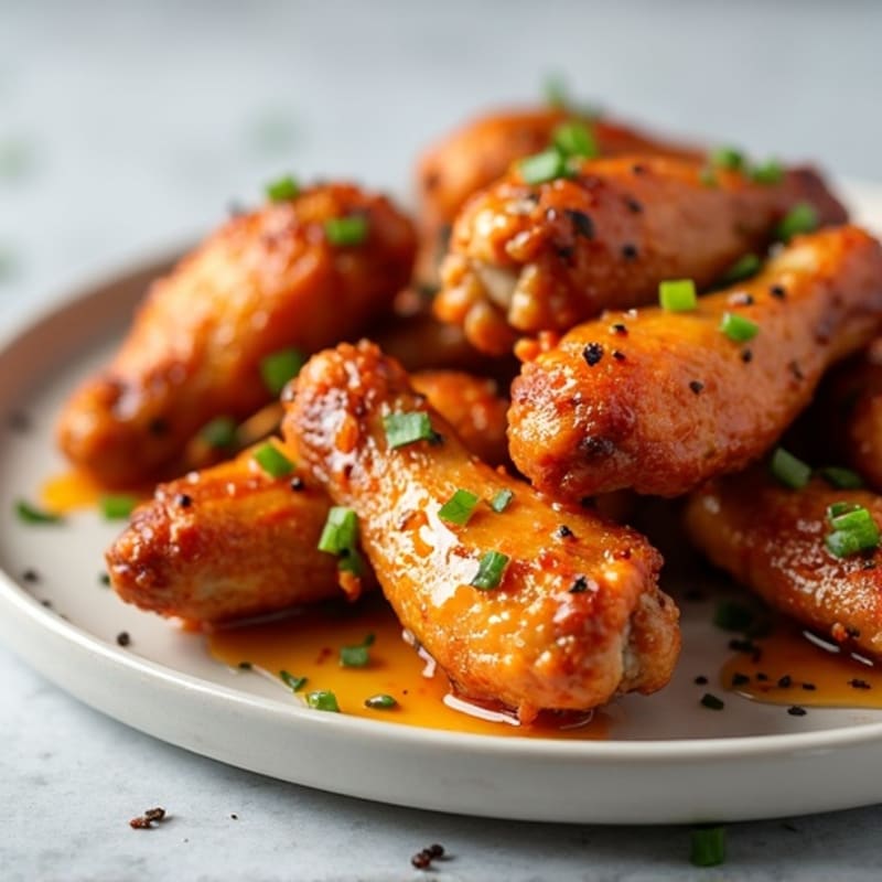 Crispy Baked Honey Garlic Chicken Wings