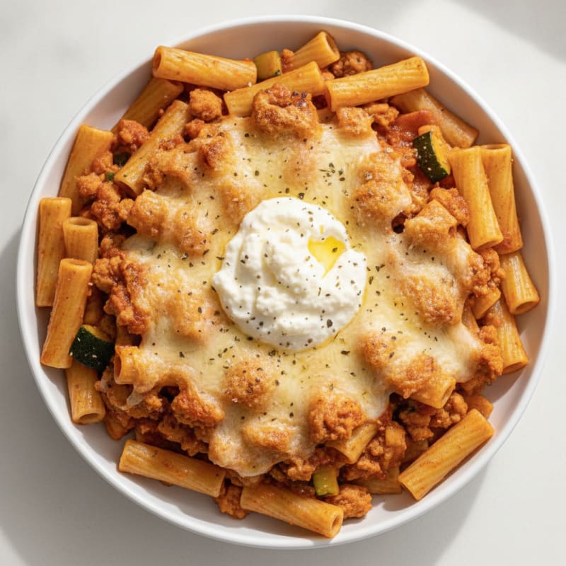 Classic Baked Ziti with Ricotta
