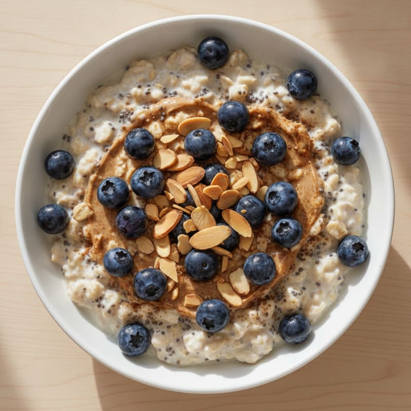 Blueberry Almond Overnight Oats