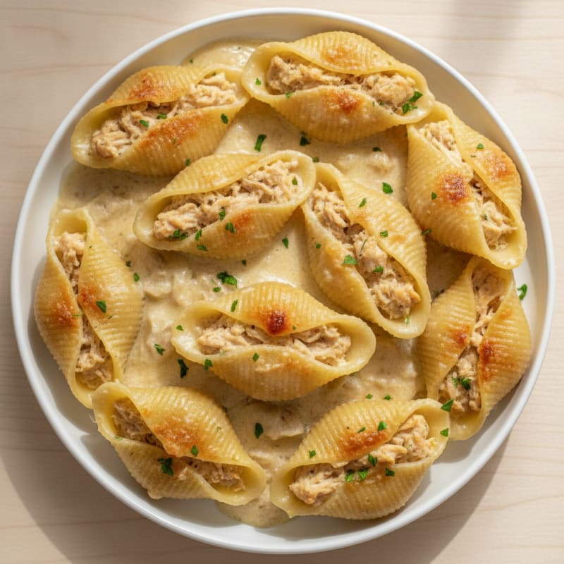Alfredo Stuffed Shells