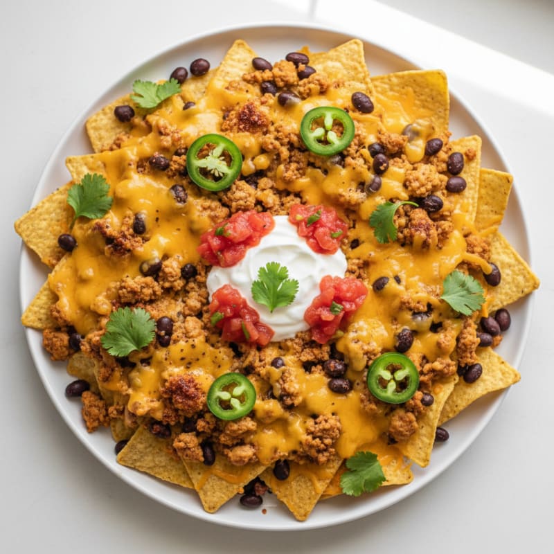 Turkey and Black Bean Nachos