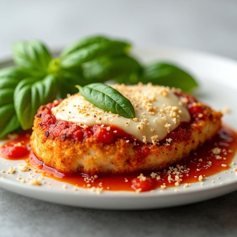Crispy Baked Chicken Parmesan with Fresh Herbs