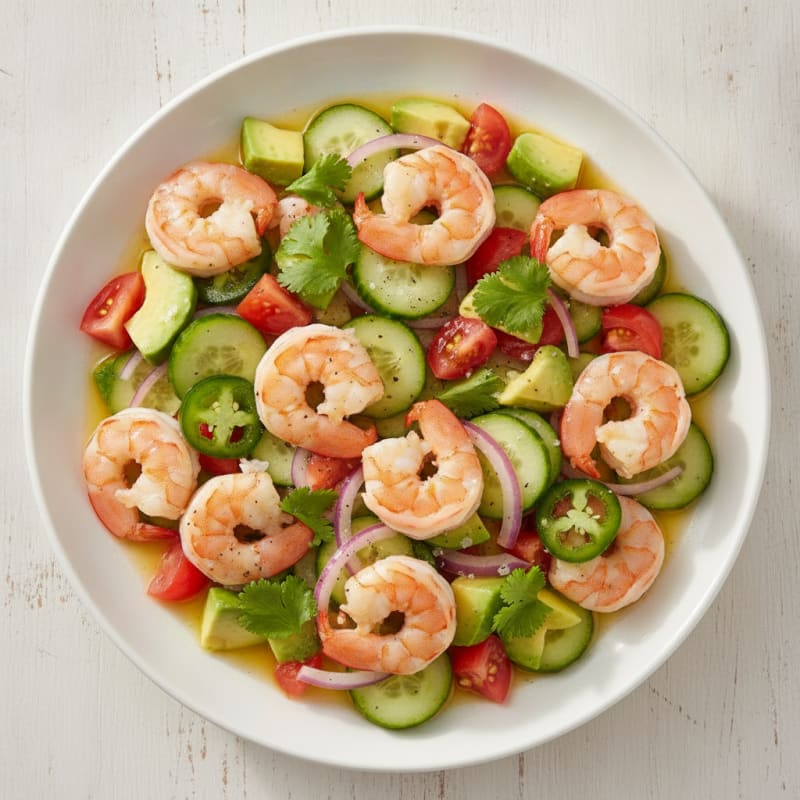 Shrimp Avocado Ceviche with Citrus Marinade