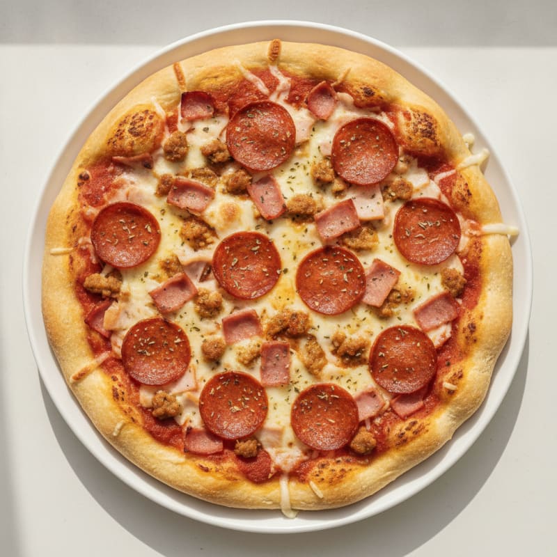 Meat Lovers Stuffed Crust Pizza