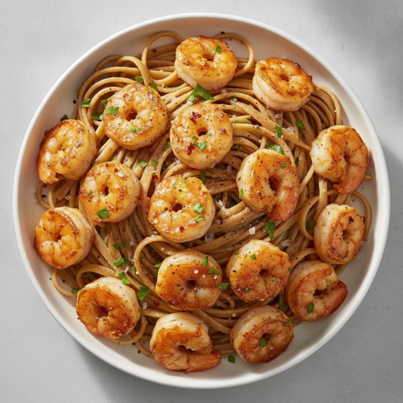 Garlic Butter Shrimp Scampi with Linguine