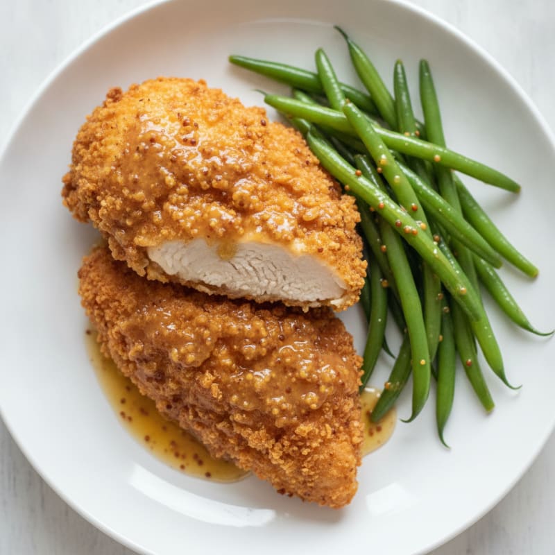 Buttermilk Fried Chicken with Honey-Mustard Glaze