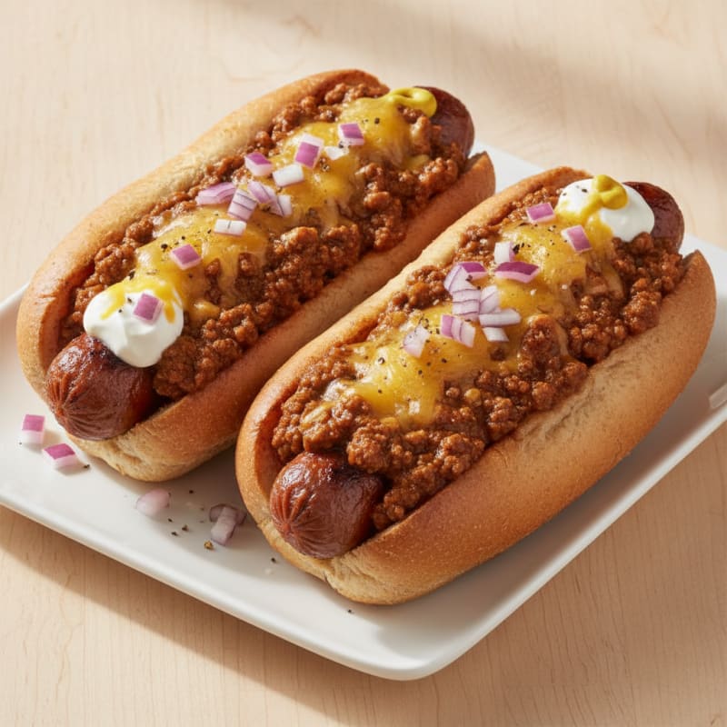Classic Chili Cheese Hot Dogs