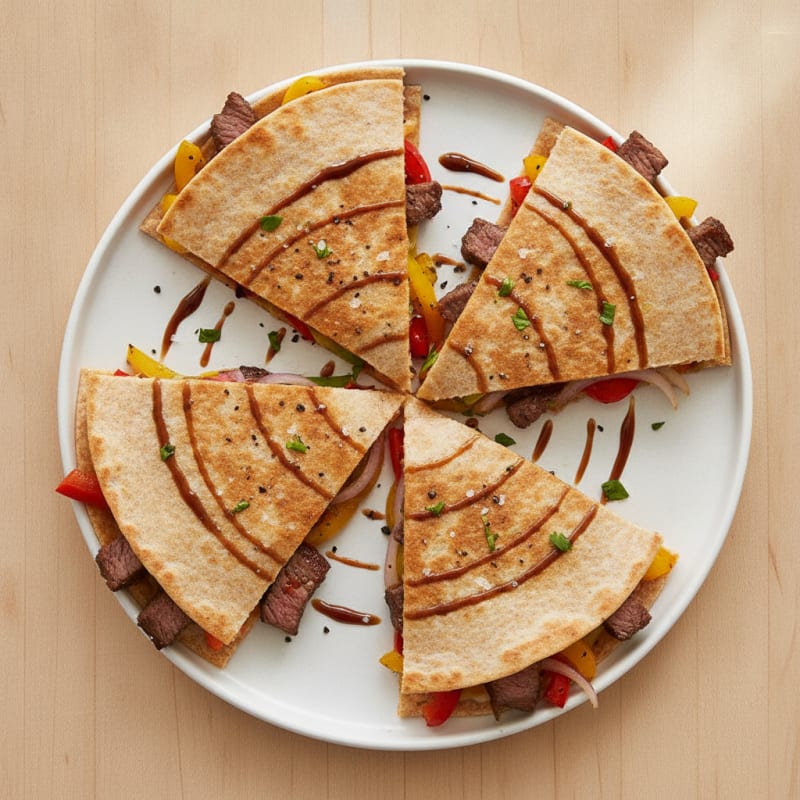 Seared Steak & Pepper Quesadillas