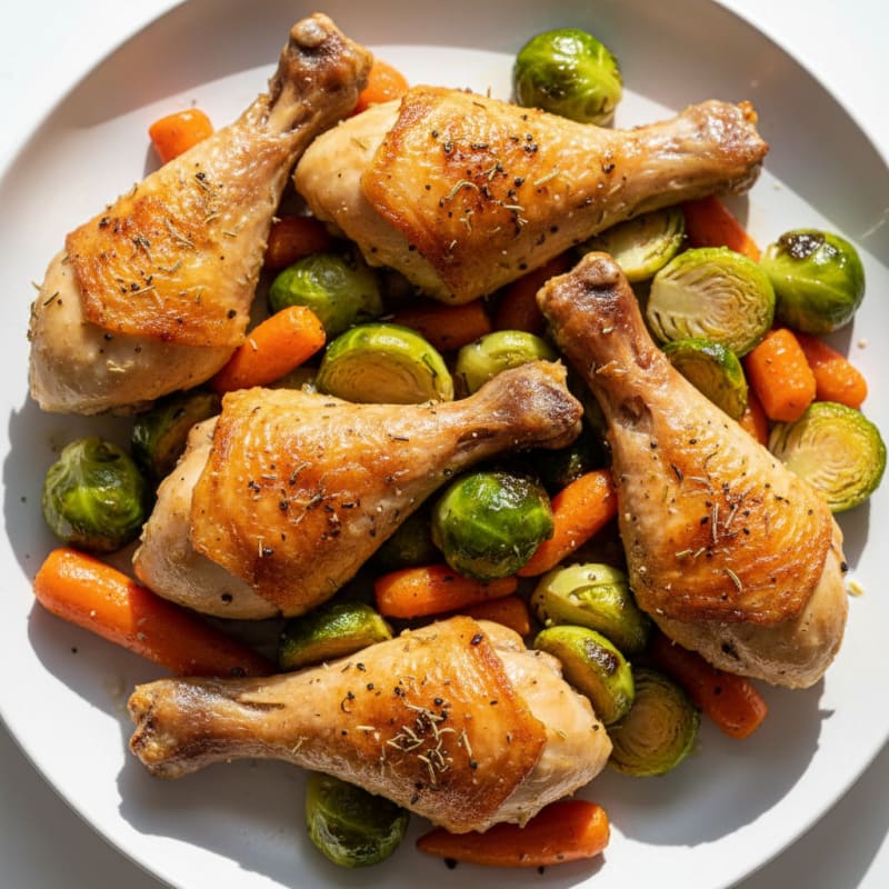 Crispy Roasted Herb Chicken Legs
