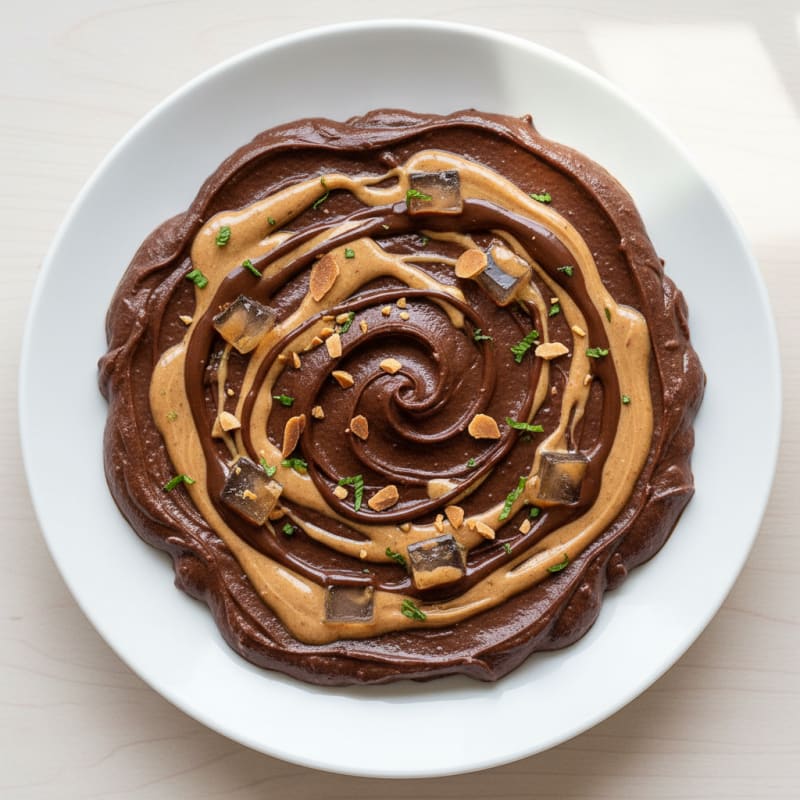 Chocolate Protein Mousse with Silken Tofu and Almond Butter