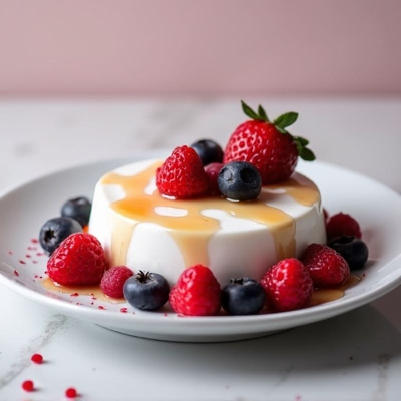 Silky Greek Yogurt Protein Mousse with Berries