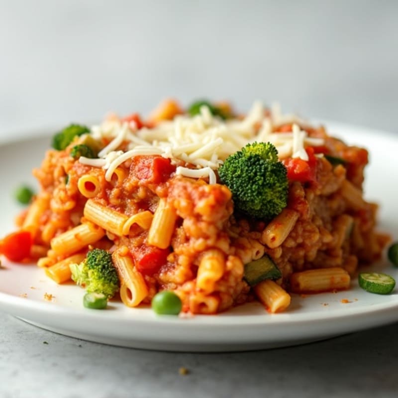 High-Protein Turkey and Veggie Pasta Bake