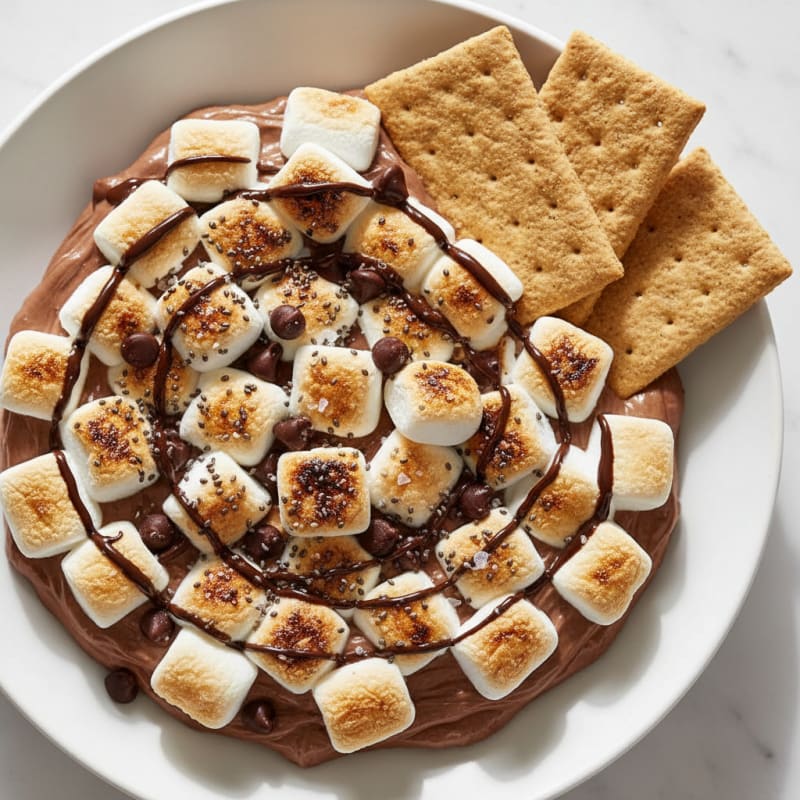 Toasted Marshmallow S'mores Protein Dip