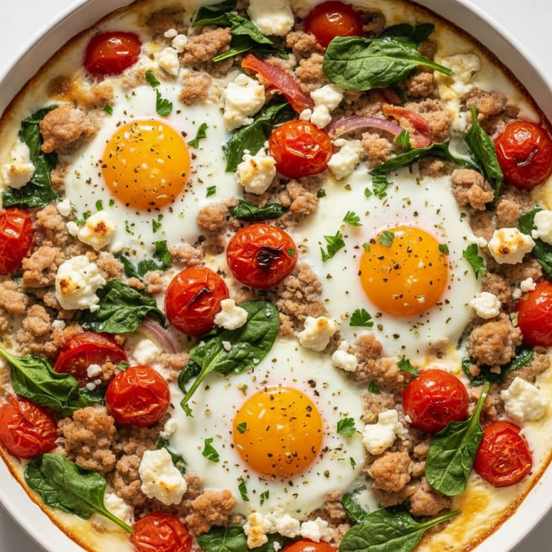 Baked Eggs with Roasted Tomatoes